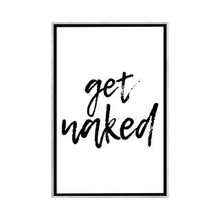 iCanvas "Get Naked" by Pixy Paper Framed - Bed Bath & Beyond - 37644815